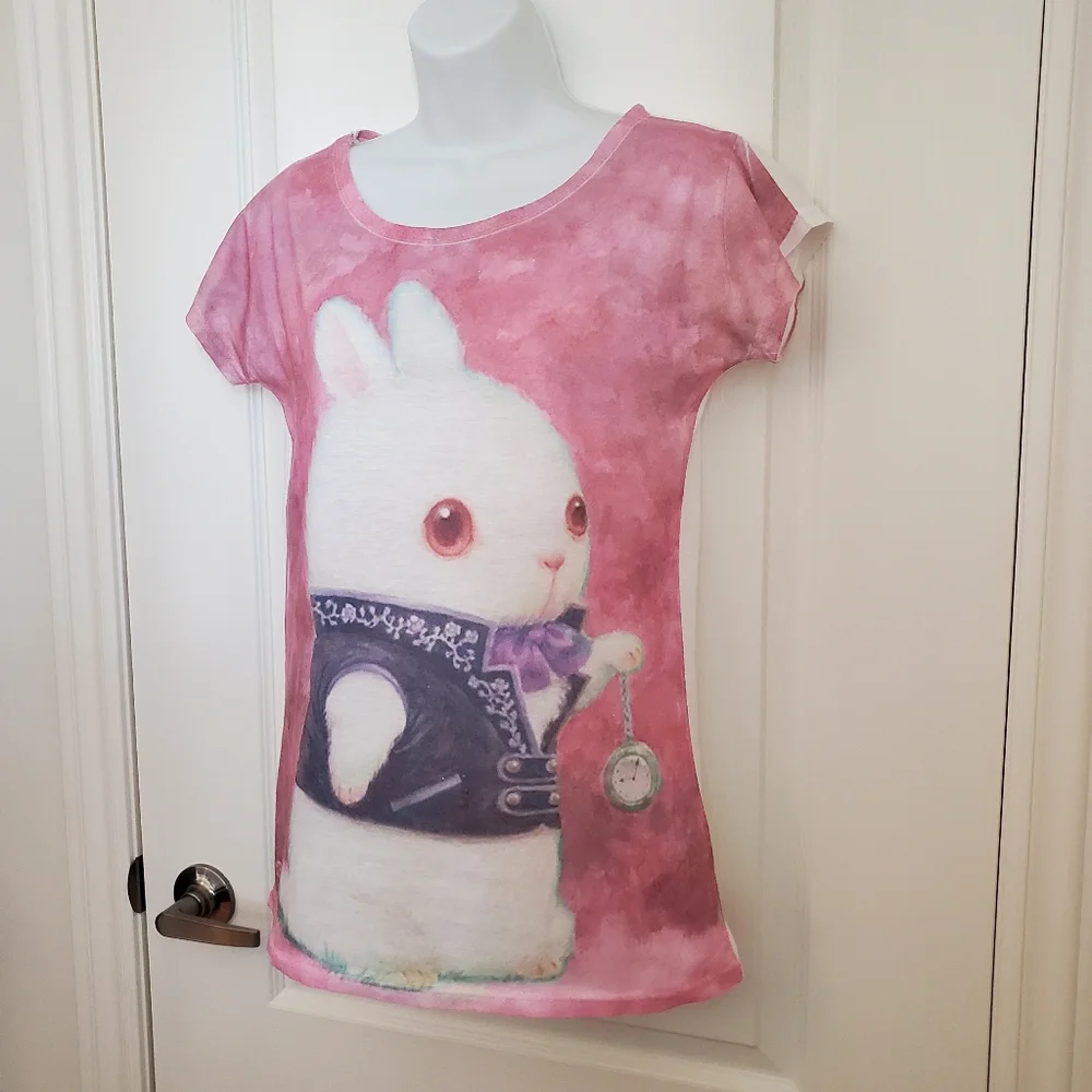 White Rabbit Tee - Alice In Wonderland - Picture 9 of 11
